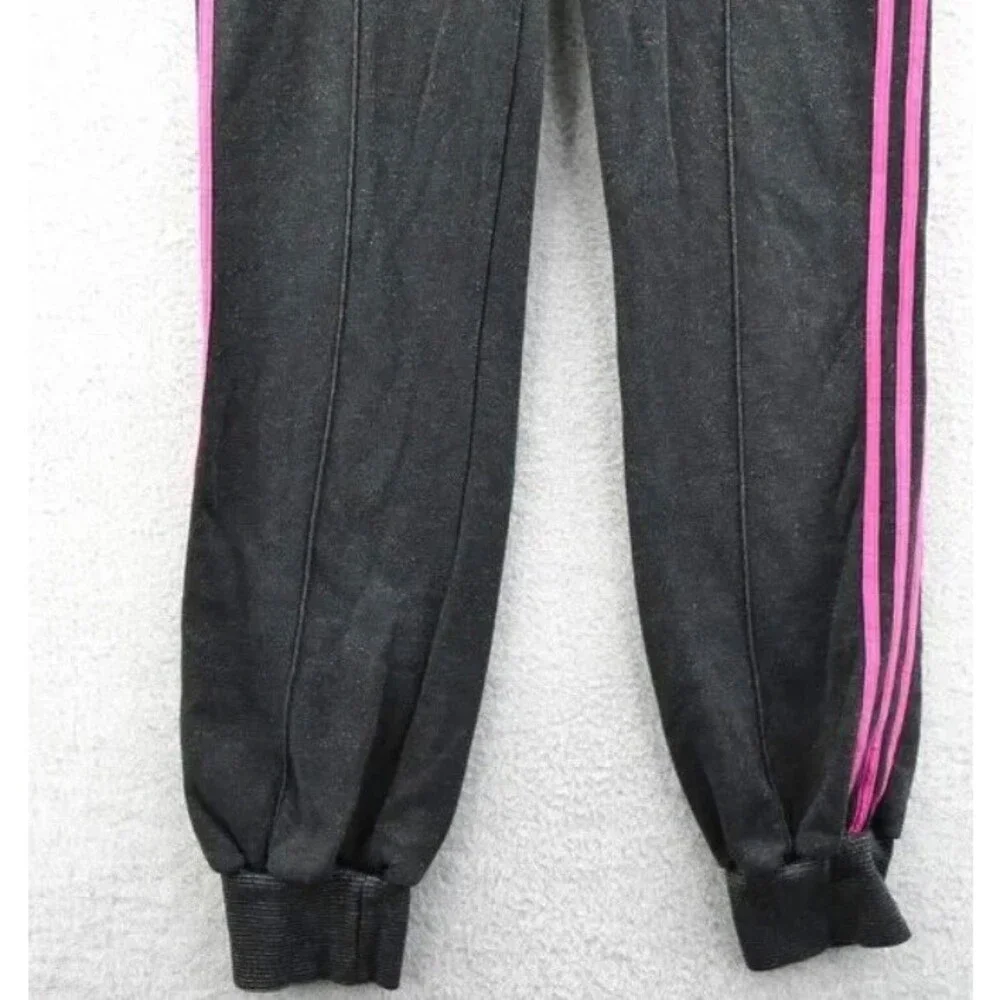 Adidas Sweatpants Small Womens Gray Tapered Leg Streetwear Vintage Sparkle‎